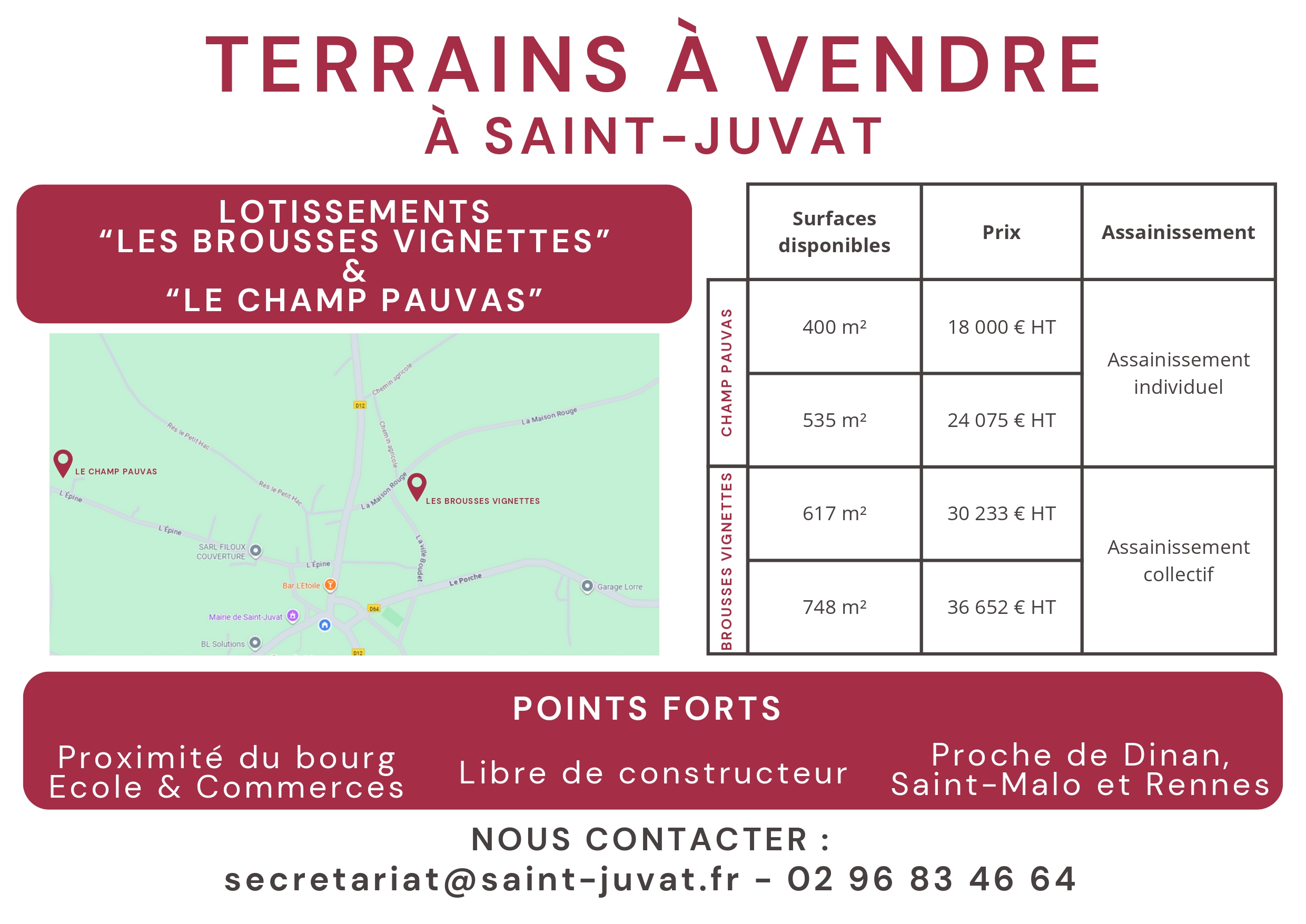 Terrains à bâtir (à partir de 18 000€ HT)