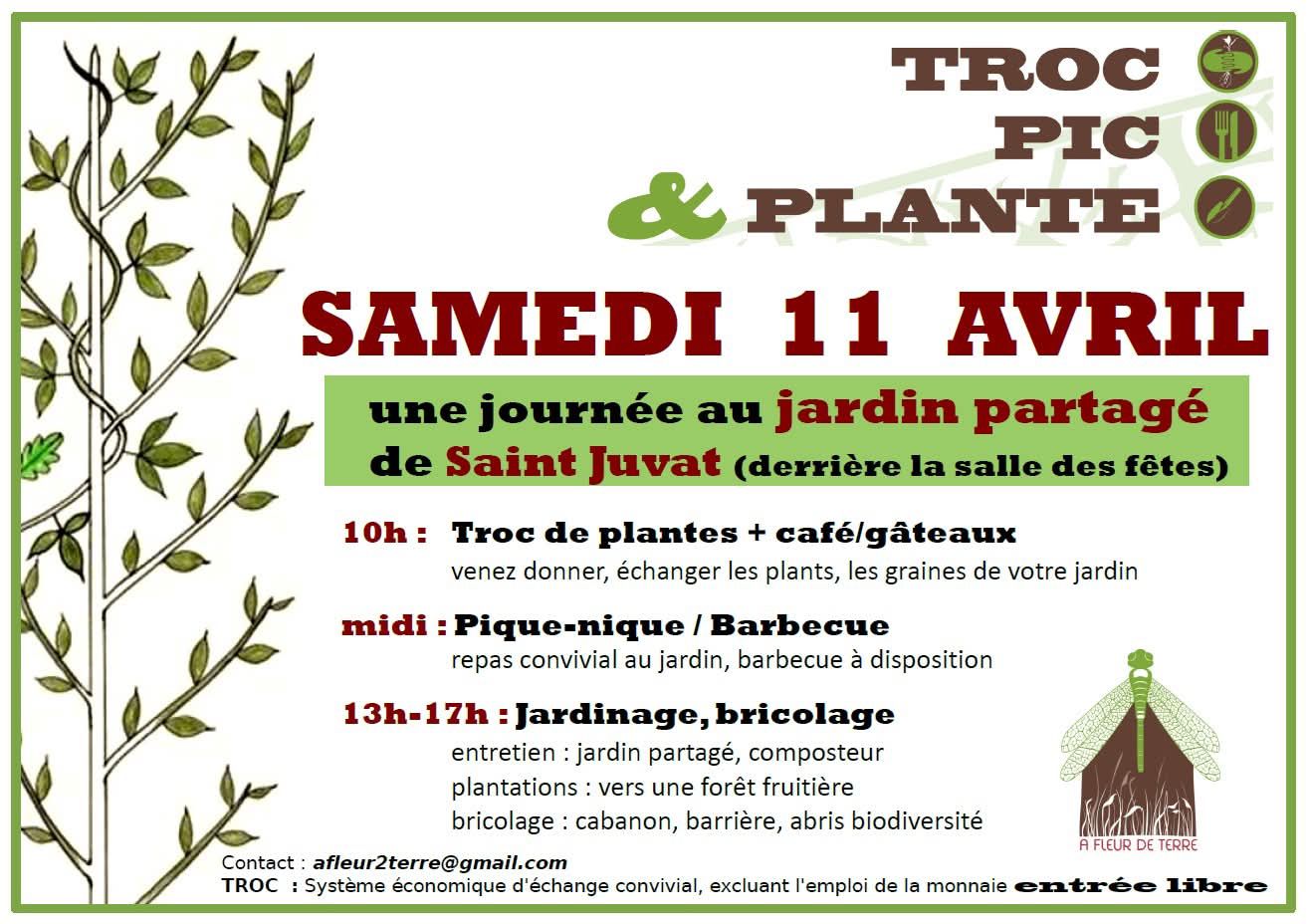 Troc Pic & Plante – 11 avril